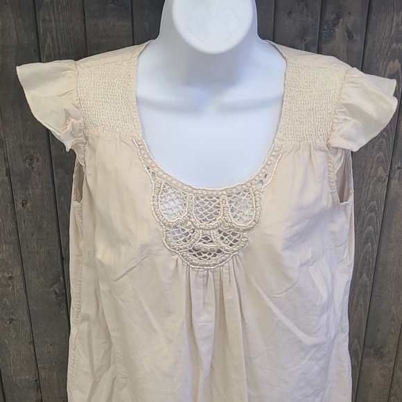 Calypso Cream Peasant Dress - Picture 2 of 4